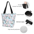 thumbnail image 4 of Balery Cute Panda Bear Bolsa de Hombro con Diseño, Bolsa Grande y Duradera, Bolsa Versátil para Compras, 4 of 6