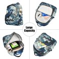 thumbnail image 5 of JIALIOU Mini Backpack Purse for Women Quilted Casual Daypack Small Travel Shoulder Bag, Crow on Branch with Moon, 5 of 7