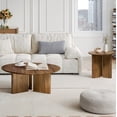 thumbnail image 3 of New Pacific Direct Petrilio KD Round Coffee Table in Hazelnut Brown, 3 of 8