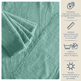thumbnail image 5 of 8 Pack de servilletas de tela individual para mesa, de lino 100% algodón MACAR  Servilletas de tela menta, 5 of 5