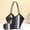 Black, variant on Womens Bag Casual Striped Large Capacity Versatile Color Blocked Trendy And Atmospheric Handbag Versatile, Red