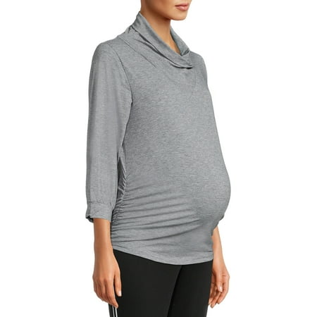

Oh! Mamma Maternity Women s Cowl Neck Jersey Cinched Top (Women s and Women s Plus)