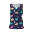thumbnail image 6 of Sigee Cartoon Dinosaur for Women's Workout Tank Top,Running Tank Tops,Sleeveless Gym ClothesXX-Large, 6 of 8