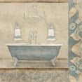 thumbnail image 3 of Grey, Jace 20x20 Black Modern Framed Museum Art Print Titled - Bath floral pattern blue 1, 3 of 5