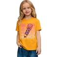 thumbnail image 2 of Girls Boys T Shirts 100th Day Of School Girls T-Shirt Cute Letter Graphic Short Sleeve Soft Comfortable Casual T Shirt for Girls Tees Shirts for Youth Girls for Back To School(Yellow,10-11 Years), 2 of 4
