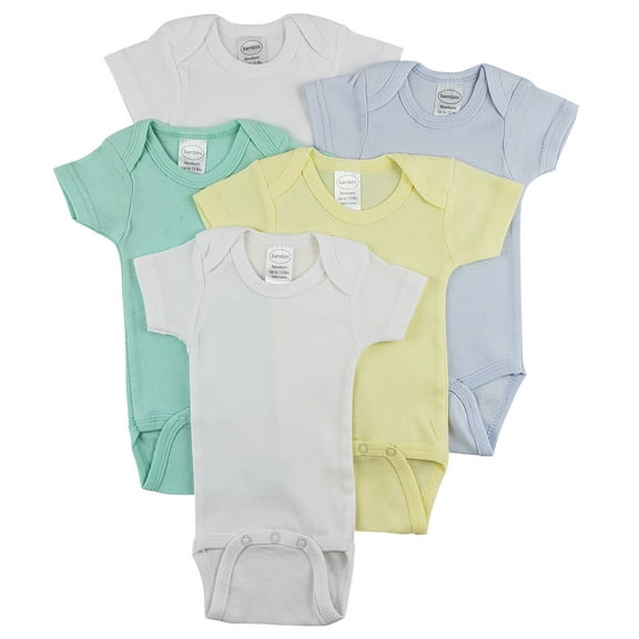 Bambini Short Sleeve One Piece 5 Pack