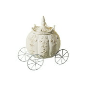 Art & Artifact Cinderella's Carriage Stoneware Jar - Princess Coach Storage Container -Home Wedding and Birthday Decor