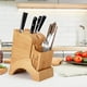 thumbnail image 2 of Portacuchillos de bambú TANGJMXG portacuchillos de cocina grande universal de madera, 2 of 5