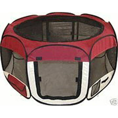 Large Burgundy Pet Tent Exercise Pen (Best Tent In The World)