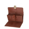 thumbnail image 4 of Time and Tru Women's Piper Clutch Wallet, Solid Cognac, 4 of 5
