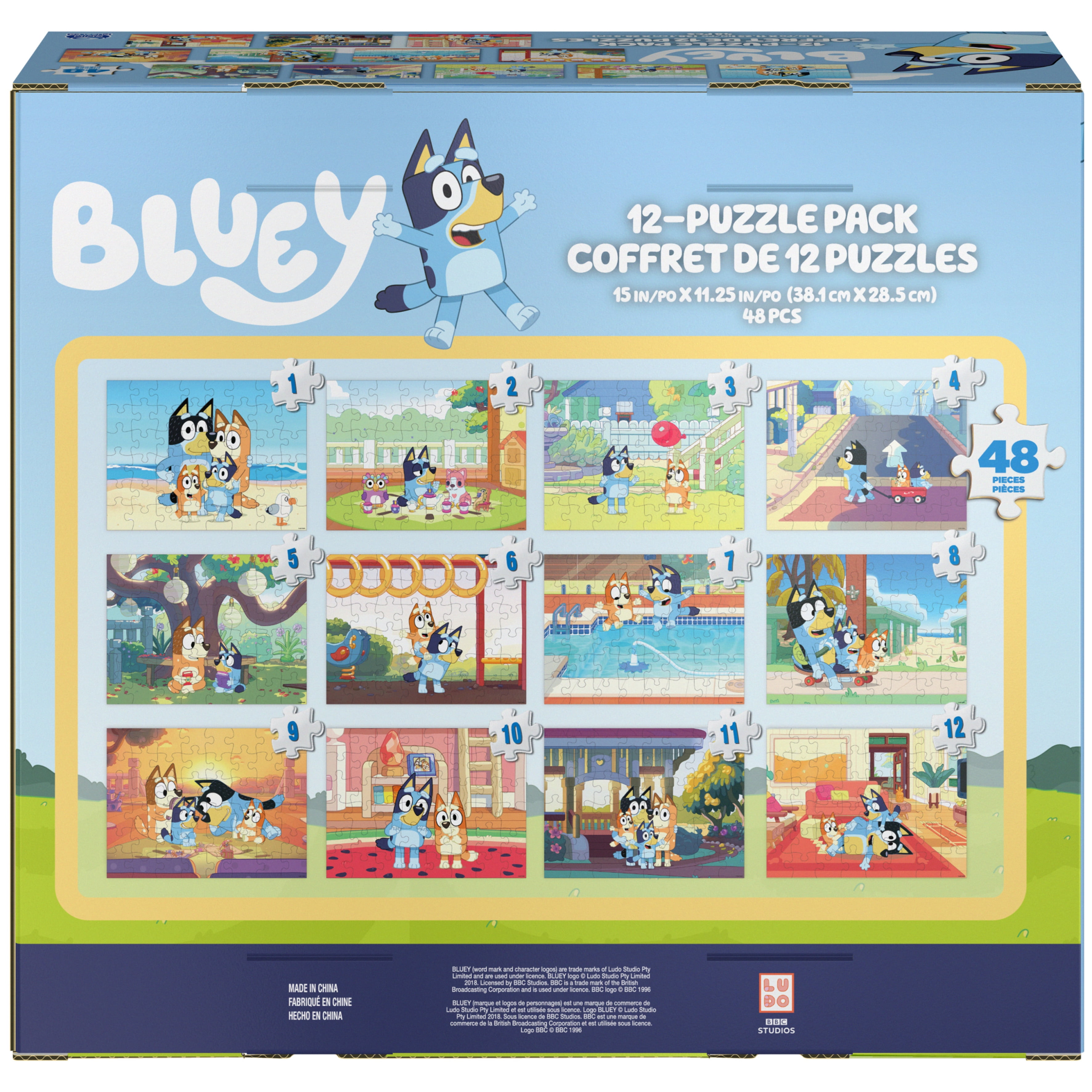 Puzzles 2 x 12 pièces : S'amuser avec Bluey - Jeux et jouets Ravensburger -  Avenue des Jeux