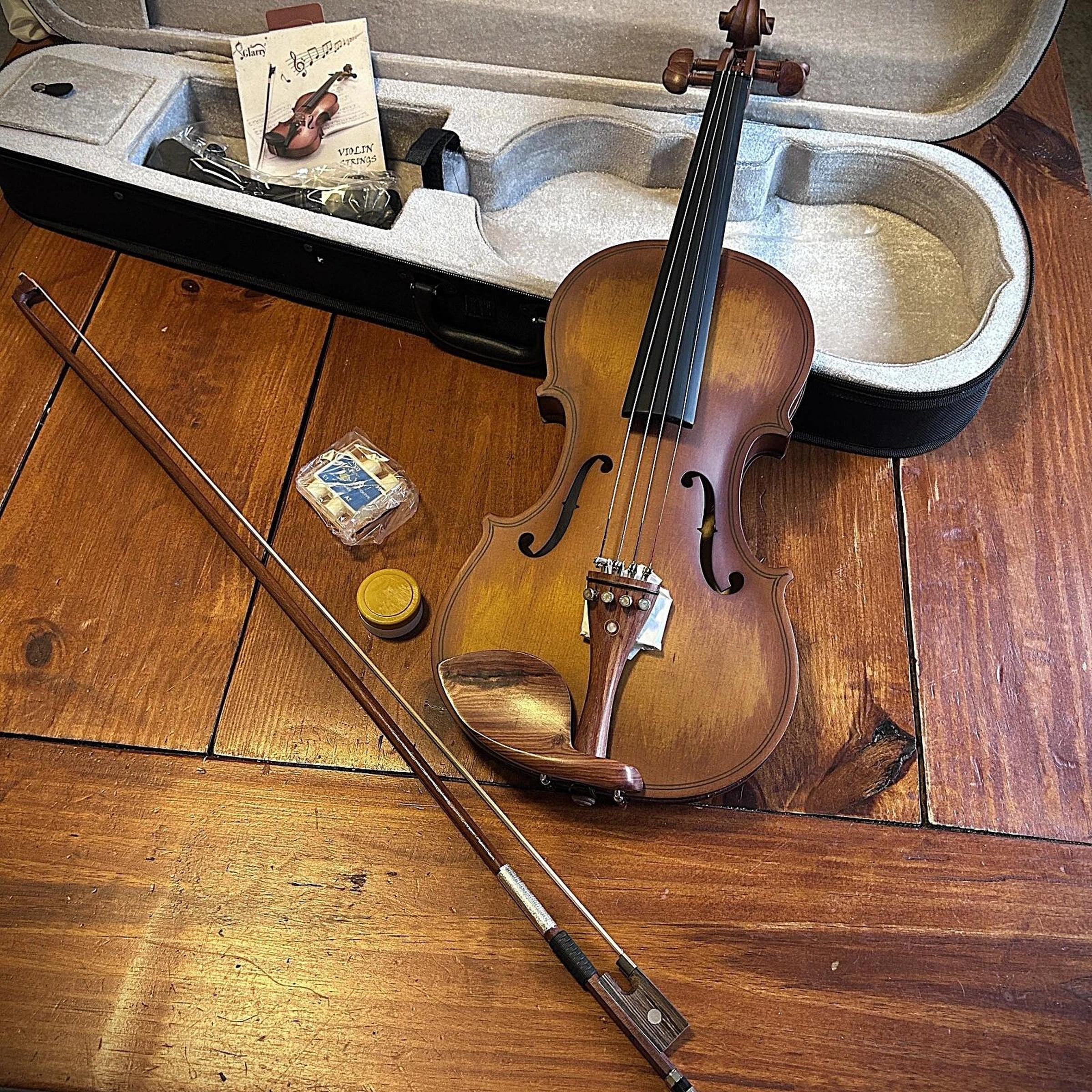 Eastar, Violin, 4/4 Full Size, Acoustic, Solidwood Brown - Walmart.com