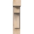 thumbnail image 2 of Ekena Millwork 7 1/2"W x 22"D x 34"H Westlake Block Smooth Bracket w/ Offset Brace, Douglas Fir, 2 of 25