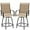 Beige, variant on BOBOKY Patio Bar Stools Set of 2 All-Weather Outdoor Patio Furniture Set Counter Height Tall Patio Swivel Chairs for Bistro, Lawn, Garden, Backyard, Beige