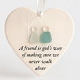 thumbnail image 5 of DAMAI Heart-Shaped Sea Glass Friendship Decor, Friendship Heart Ornament, Friendship Heart Ornament for Christmas Tree Hanging Ornaments, Sea Glass Art for Best Friends, 5 of 6