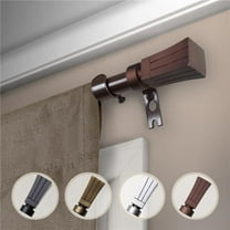 0.625 in. Dia. Colton Curtain Rod, Cocoa - 18-28 in.
