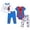 Spiderman, variant on Marvel Avengers Spider-Man Infant Baby Boys Bodysuit Pullover T-Shirt and Pants 4 Piece Layette Set Newborn to Infant