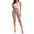 thumbnail image 2 of INSPIRE CHIC Women's Full Coverage Lace Accent Briefs Mid-Waisted Breathable Panties XXL Blue, 2 of 4