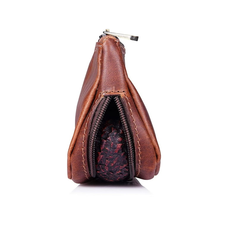 Unique LEATHER Tobacco Pouch - Model Leather 5 in Brown