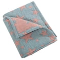 thumbnail image 2 of Cotton Muslin Toddler Blanket, Breathable and Lightweight Baby Bed Blanket for Boys and Girls, Soft Crib Blanket, 30" x 40", Red and Blue Star, 2 of 5