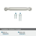 thumbnail image 4 of Amerock Cowrie 3-3/4 inch (96mm) Center-to-Center Satin Nickel Cabinet Pull, 4 of 6