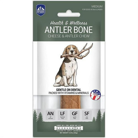 Himalayan Dog Chew 859552003171 3.25 oz Antler Bone for Dog, Medium