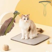 HomeDM Pet Hair Removal Massaging Comb Soft Deshedding Brush Grooming and Shedding Matted Fur Remover Dematting tool for Long and Short Hair Cat Dog Puppy Bunny