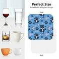 thumbnail image 5 of Leather Coasters with Heat-resistant for Drinks, Classic Katong Cat Fish Blue Cup Coasters Cup Pad Mat for Tabletop Protection, Coffee Table, Office Desk and Housewarming Gift, 5 of 5