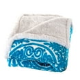 thumbnail image 2 of Lavish Home 50x60-Inch Machine-Washable Fleece Blanket (Blue/White), 2 of 3