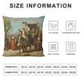 thumbnail image 5 of Orinice Horse and Carriage Graphic Decorative Cotton Linen Throw Pillow Cover for Home Couch Sofa, 1PC 18x18in, 5 of 5