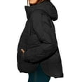 thumbnail image 5 of RYRJJ Women's Oversized Puffer Jacket Lightweight Zip Up Hooded Padded Quilted Jackets with Pockets Fall Winter Warm Coats(Black,S), 5 of 9