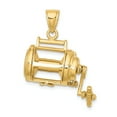 thumbnail image 2 of FJC Finejewelers 14k Yellow Gold 3d Fishing Reelmoveable Charm, 2 of 4