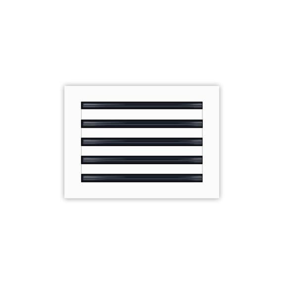 BUILDMART - 14x10 Modern AC Vent Cover - Decorative White Aluminum Air Vent - Standard Linear Slot Diffuser - Heating and Cooling Register Grille for Ceiling, Walls & Floors - Texas Buildmart