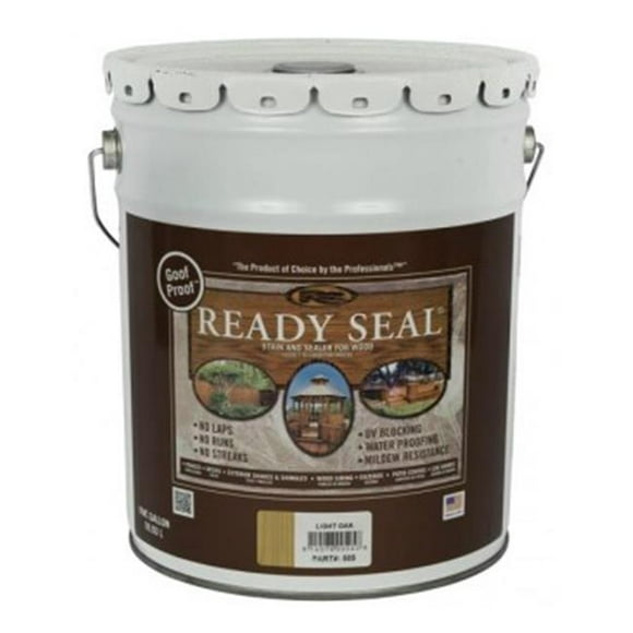 Ready Seal 5 gal Seau Extérieur Bois Tache & Scellant&44; Chêne Clair