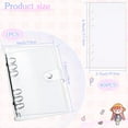 Sticker Collecting Album Reusable Sticker Book 40 Sheets 7.5" x 5" (PVC Transparent Shell (Metal