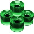 thumbnail image 3 of 4 Pcs/ensemble Roues de Planche à Roulettes 82A Roue de Planche à Roulettes; Roues en PU pour Planche à Roulettes Pneus de Longboard avec Roulement, Vert Transparent, 3 of 8