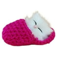 thumbnail image 1 of Cute Sleeping Cat Slippers Sounding Simulation Plush Animal Toy Decor Kids Gift, 1 of 11