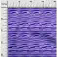 thumbnail image 2 of oneOone Tissu Polyester Spandex Bleu à Rayures Abstraites Tissu pour Robe Tissu Imprimé au Mètre 56 Pouces de Large, 2 of 5