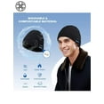 thumbnail image 5 of Luxtrada Wireless Bluetooth Music Smart Hat Cap Warm Beanie With Headphone Earphone Headset Mic (Blue), 5 of 9