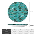 thumbnail image 2 of Daiia Hawaii Palms Printed Pattern Ceramic Plate Dinner Plates Bone China Decorative Plates with Display Stand Art Ceramic Ornaments for Wall Hanging Decoration-6in, 2 of 6