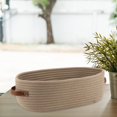 thumbnail image 7 of Yvsxxv Woven Storage Basket With Double Handles Cotton Rope Basket Toy Storage Organizer for Living Room Baby Nursery Drawer, 7 of 7
