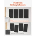 thumbnail image 3 of 4 PCS Acoustic Wall Panels 2 in Thick 23.6 x 11.8 in Self-adhesive Black, 3 of 11