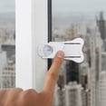 thumbnail image 2 of Minkissy Sliding Door Lock 6Pcs White Rectangular for Home Security and Childproofing, 2 of 8