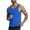 Blue, variant on ZQUUVOU Men's Workout Tank Tops Trendy Solid Color Mesh Sports Sleeveless Fitness Quick Dry Basic Tops Green