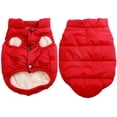 thumbnail image 1 of Chaqueta para Perros con Forro Polar y 2 Capas, Muy Cálida para el Invierno y el Clima Frío, Chaleco para Perros Extra Suave a Prueba de Viento XXX Grande, Azul, 1 of 6