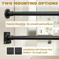 thumbnail image 2 of Shower Curtain Rod Adjustable 30-80" with Holder, Anti-Rust & Spring Tension No Drill, for Bathroom, 2 of 4