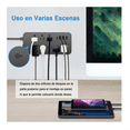 thumbnail image 5 of Regleta Cargador Multicontactos Con 8 Salidas 3 Usb 1 Tipo C Negro, 5 of 5