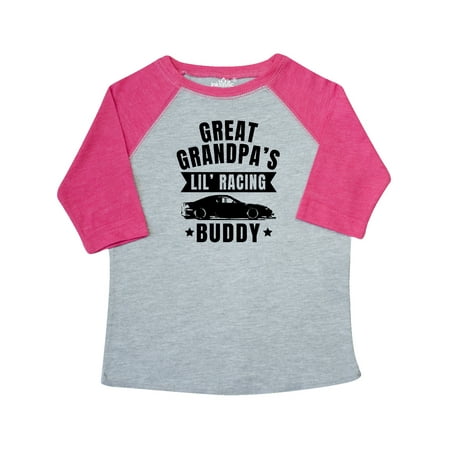 

Inktastic Great Grandpas Lil Racing Buddy Gift Toddler Boy or Toddler Girl T-Shirt
