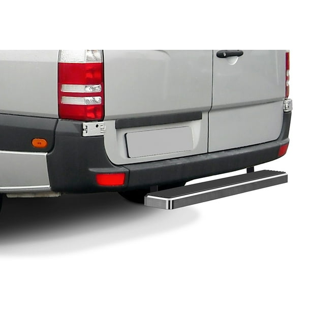 APS iBoard Rear Step Bar 5 inches Silver Compatible with Sprinter 2007