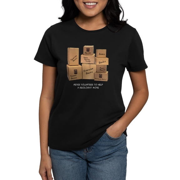 CafePress - Geologist Moving Wisdom Women's Dark T Shirt - Women's Traditional Fit Dark T-Shirt